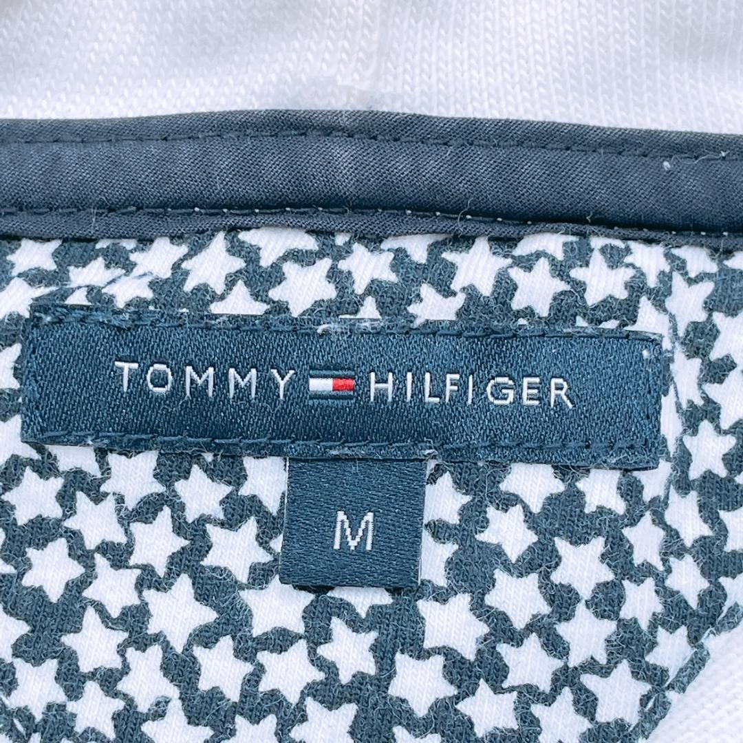 【14075】 TOMMY HILFIGER トミー ヒルフィガー トップス パーカー ジップアップパーカー カジュアル オフホワイト シンプル 長袖パーカー
