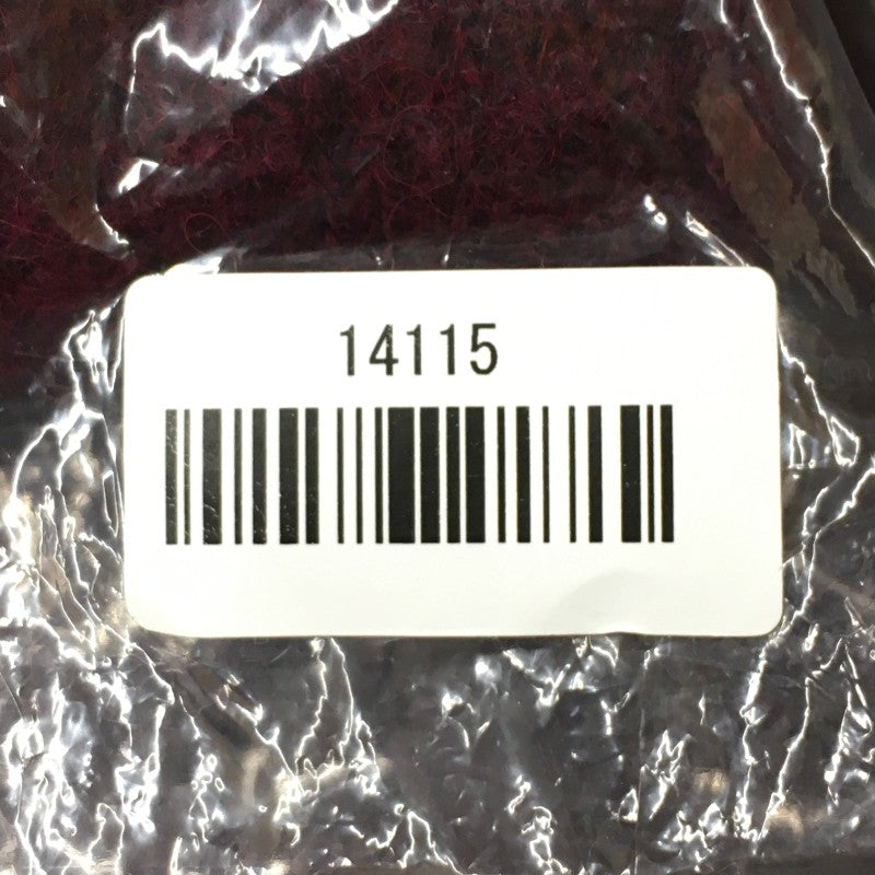 【14115】 新古品 DIESEL ディーゼル セーター サイズXXS ワインレッド ダメージ加工 ネックベルト かっこいい Vネック レディース