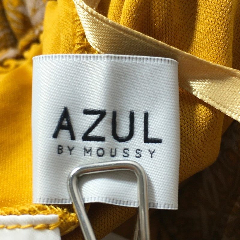 【14283】 AZUL by moussy アズールバイマウジー ロングスカート サイズM ブラウン カジュアル シンプル 花柄 上品 レディース
