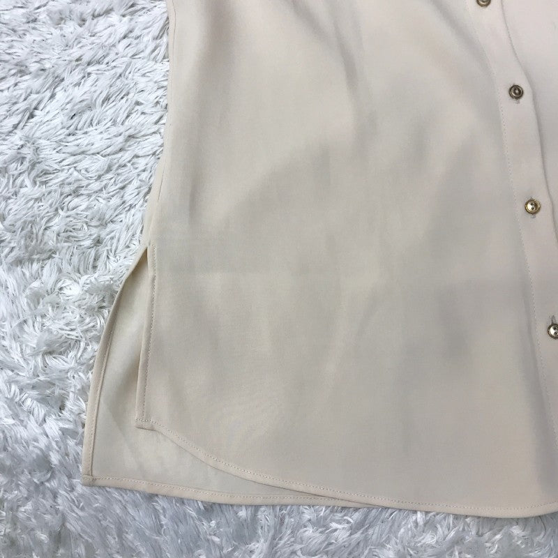 【14335】 ZARA BASIC ザラベーシック 長袖ブラウス サイズUSA XS / 約S ベージュ シンプル 無地 キレイめ オシャレ レディース