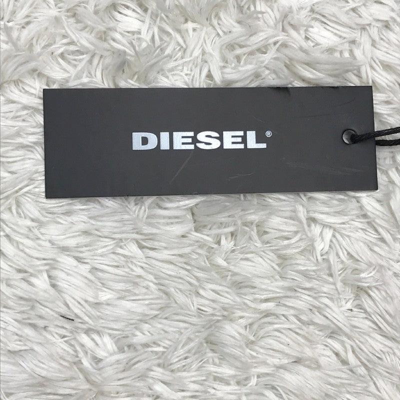 【14390】 新古品 DIESEL ディーゼル ニット サイズXS レッド ボートネック 透かし編み 穴あき模様 透け感 リブ編み 軽量 レディース