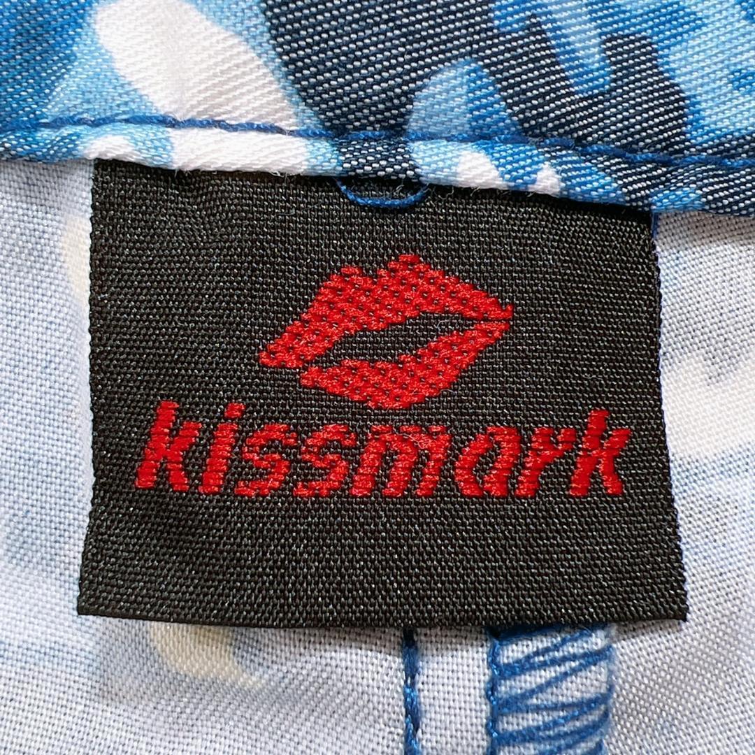 【14427】 kissmark キスマーク ゴルフウェア パンツ ショートパンツ 7号 ブルー カラフル マルチカラー 派手 ゴルフ スポーツ