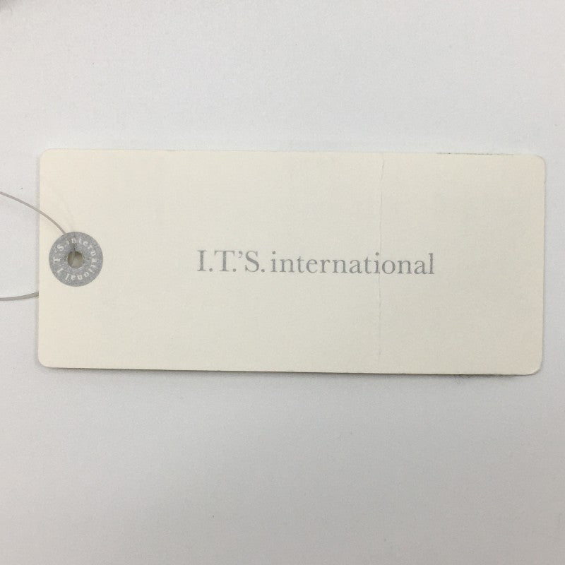 【14454】 新古品 I.T.S international イッツインターナショナル ショール サイズF ライトブルー チェック 肩掛け レディース 定価4900円