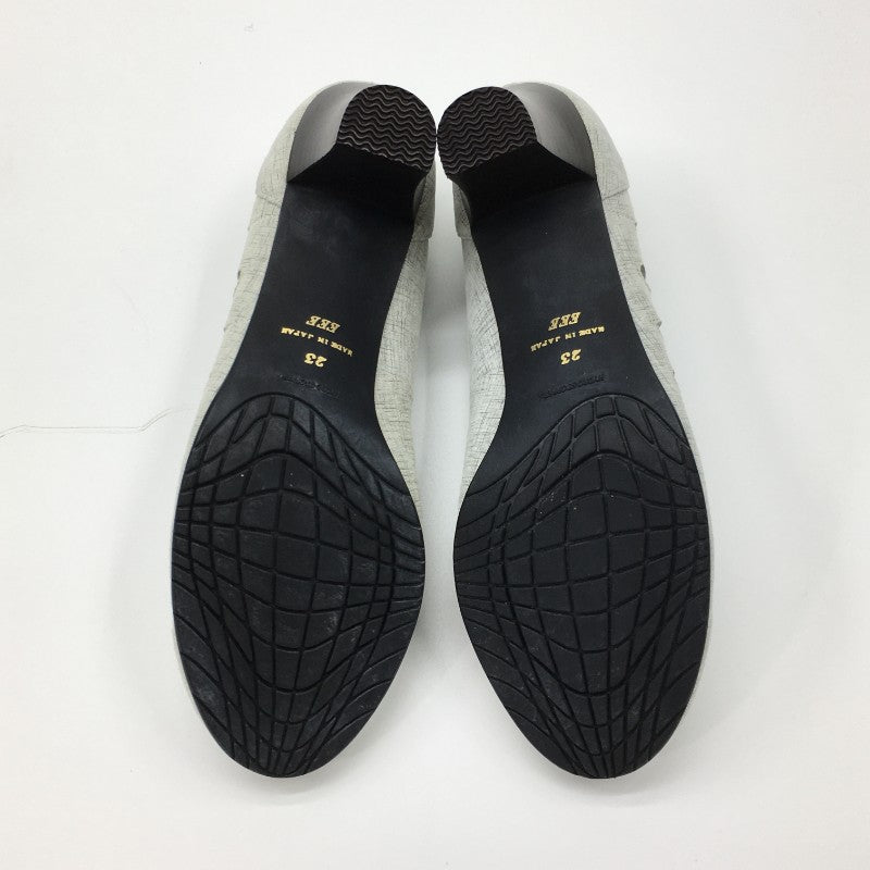 【14553】 NART ナート パンプス ヒール 靴 サイズ23.0cm グレー シンプル ヒール きれいめ 上品 エレガント レディース