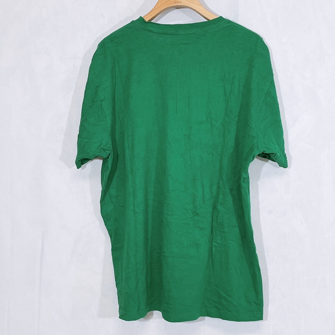 メンズF BRISCO Tシャツ グリーン 緑 半袖 Uネック シンプル プリント カジュアル ブリスコ 【14607】