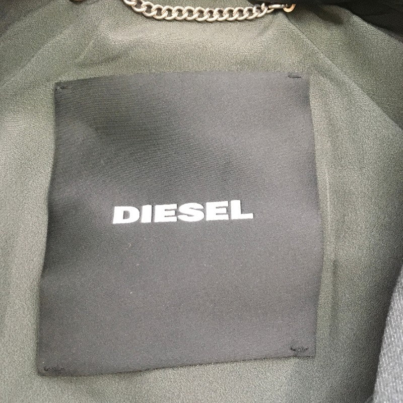 【14712】 新古品 DIESEL ディーゼル アウター サイズXS ブラック 総柄 個性的 ポップ サイケデリック かっこいい オシャレ レディース