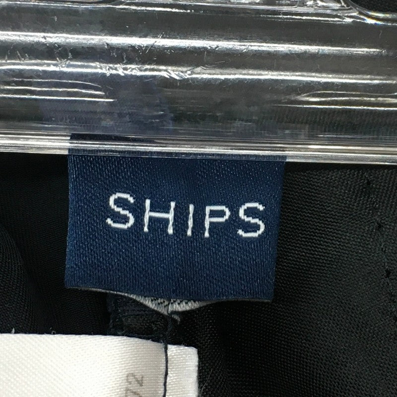 【14762】 SHIPS シップス ボトムス サイズ36 / 約S ブラック テパードパンツ シンプル 無地 スタイリッシュ オシャレ レディース