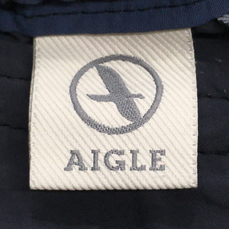 【14986】 AIGLE エーグル ハーフパンツ サイズXS(SS) ネイビー ベルト付き ウエストゴム シンプル 動きやすい かっこいい メンズ