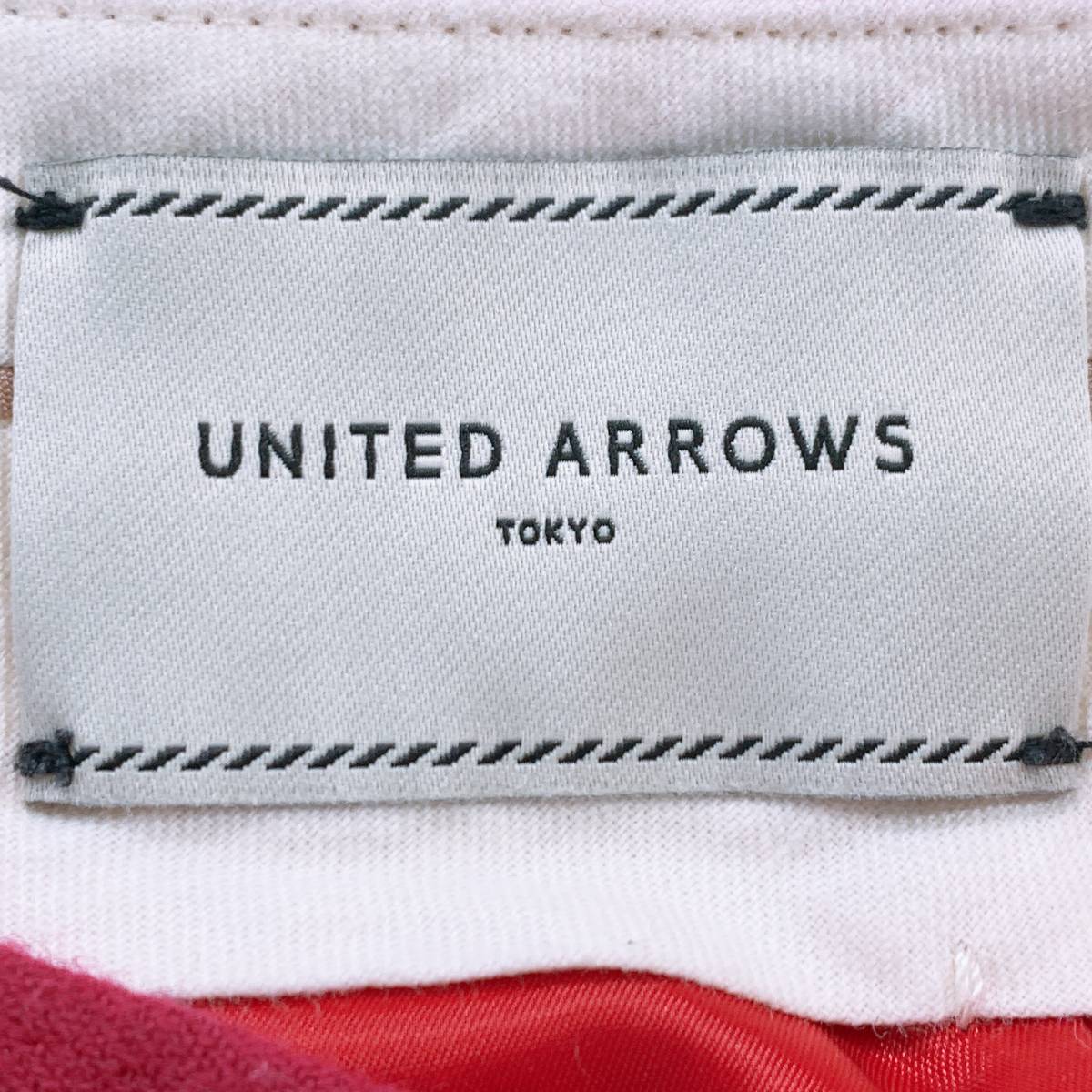 レディースM 38 UNITED ARROWS パンツ 紫 パープル 無地 シンプル ポリエステル100 ポリウレタン ユナイテッドアローズ 【14991】