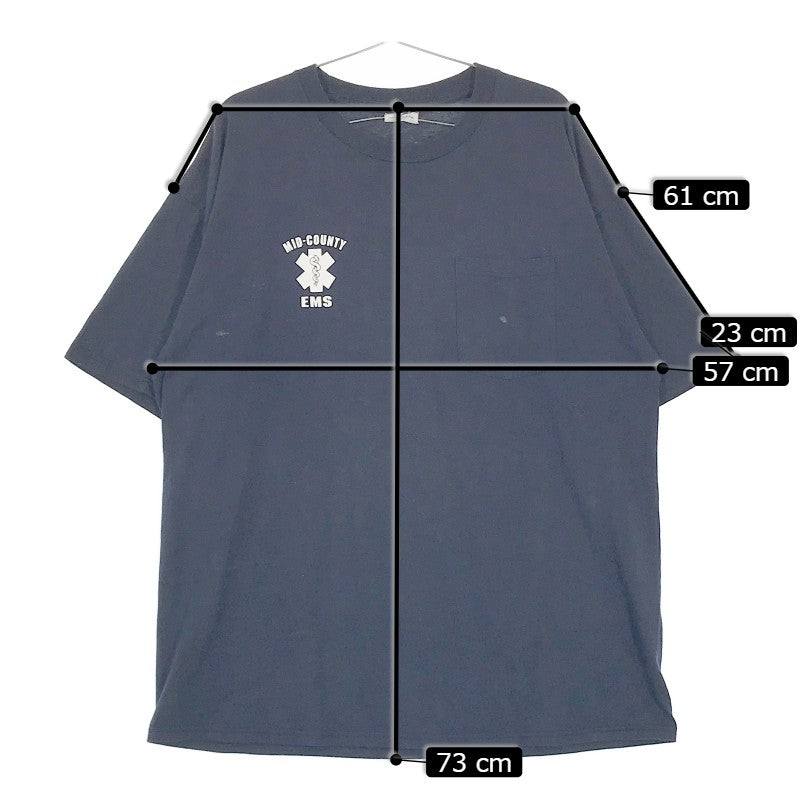 【15052】 JERZEES ジャージーズ 半袖Tシャツ カットソー サイズXL / 約XL(LL) ネイビー 胸元ロゴマーク シンプル オシャレ メンズ