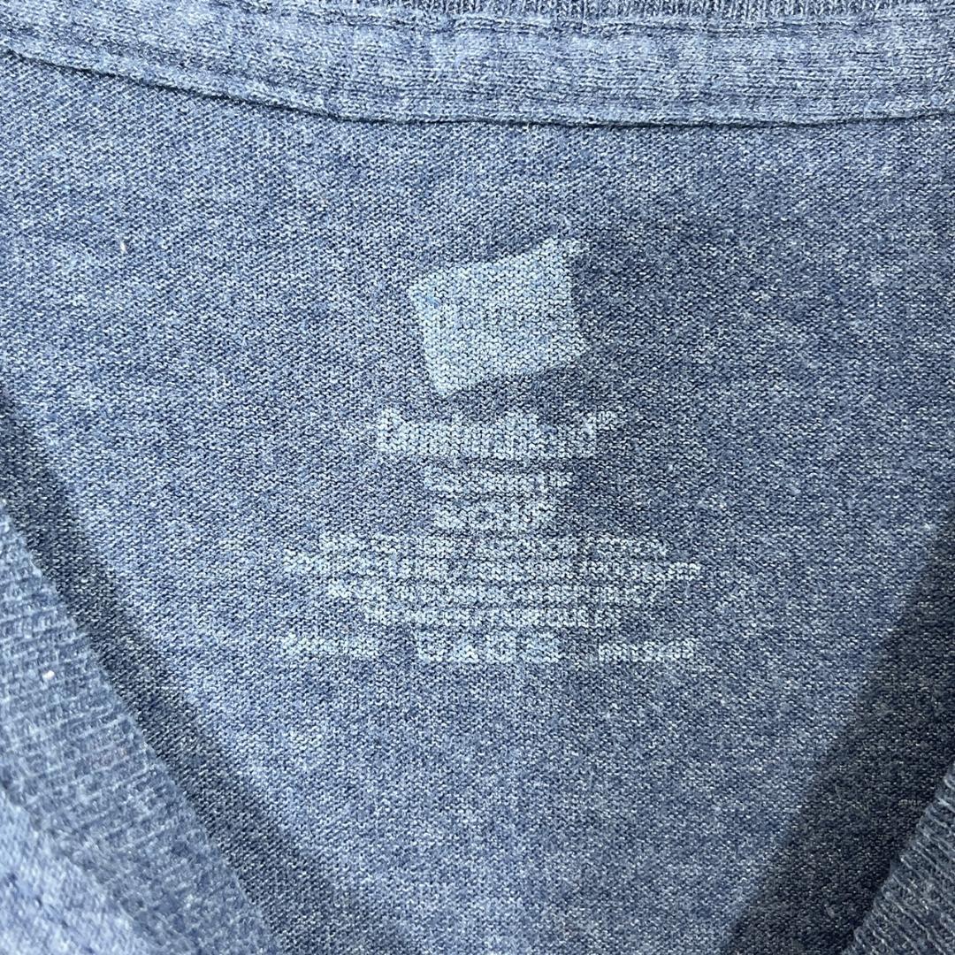【15066】 トップス Tシャツ 半袖 フリー ネイビー 紺 シンプル かっこいい カジュアル ラフ おしゃれ メンズ ロゴ