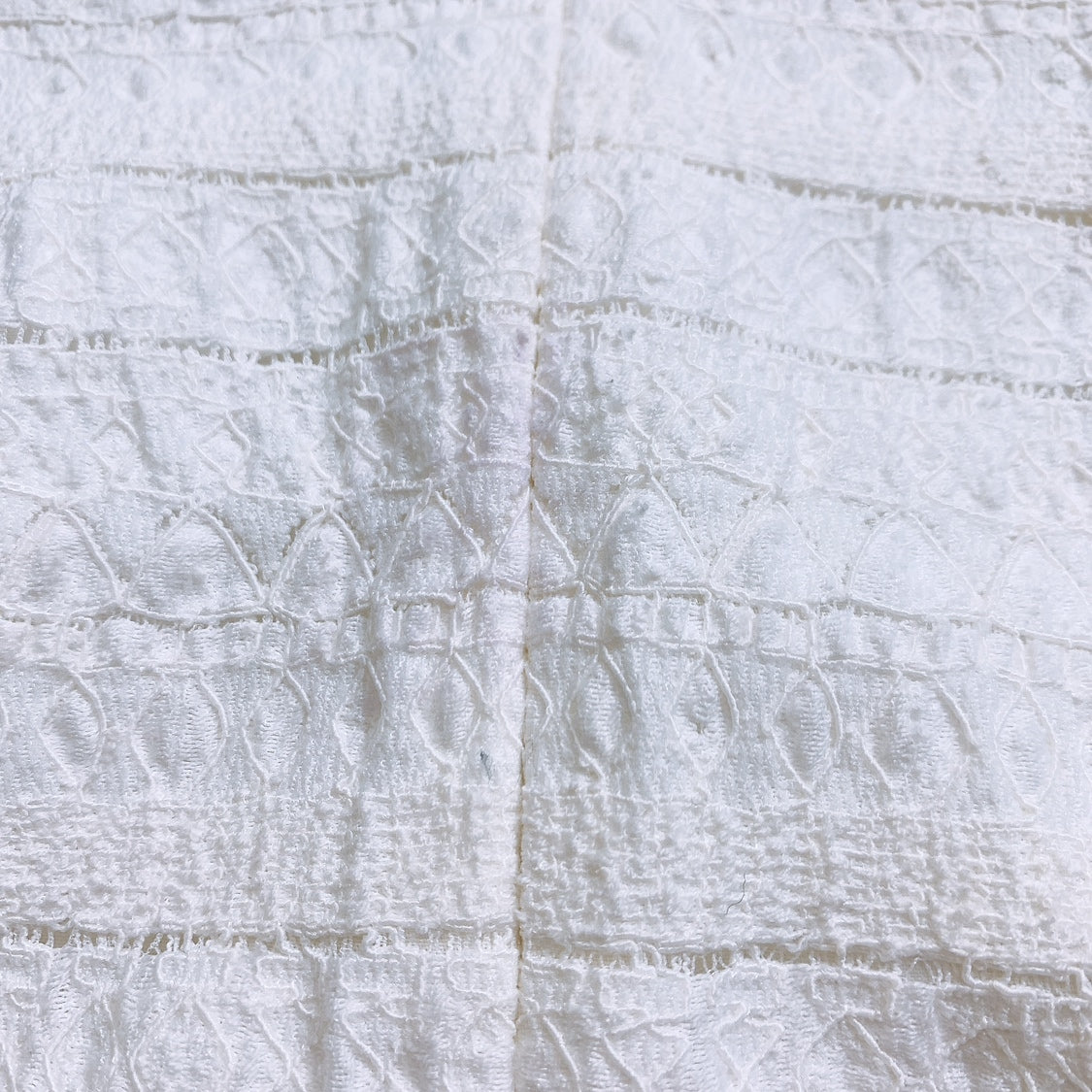 レディースS 36 Demi-Luxe スカート 無地 シンプル カジュアル 白 ホワイト ポリエステル コットン ミニスカート デミルクス 【15203】