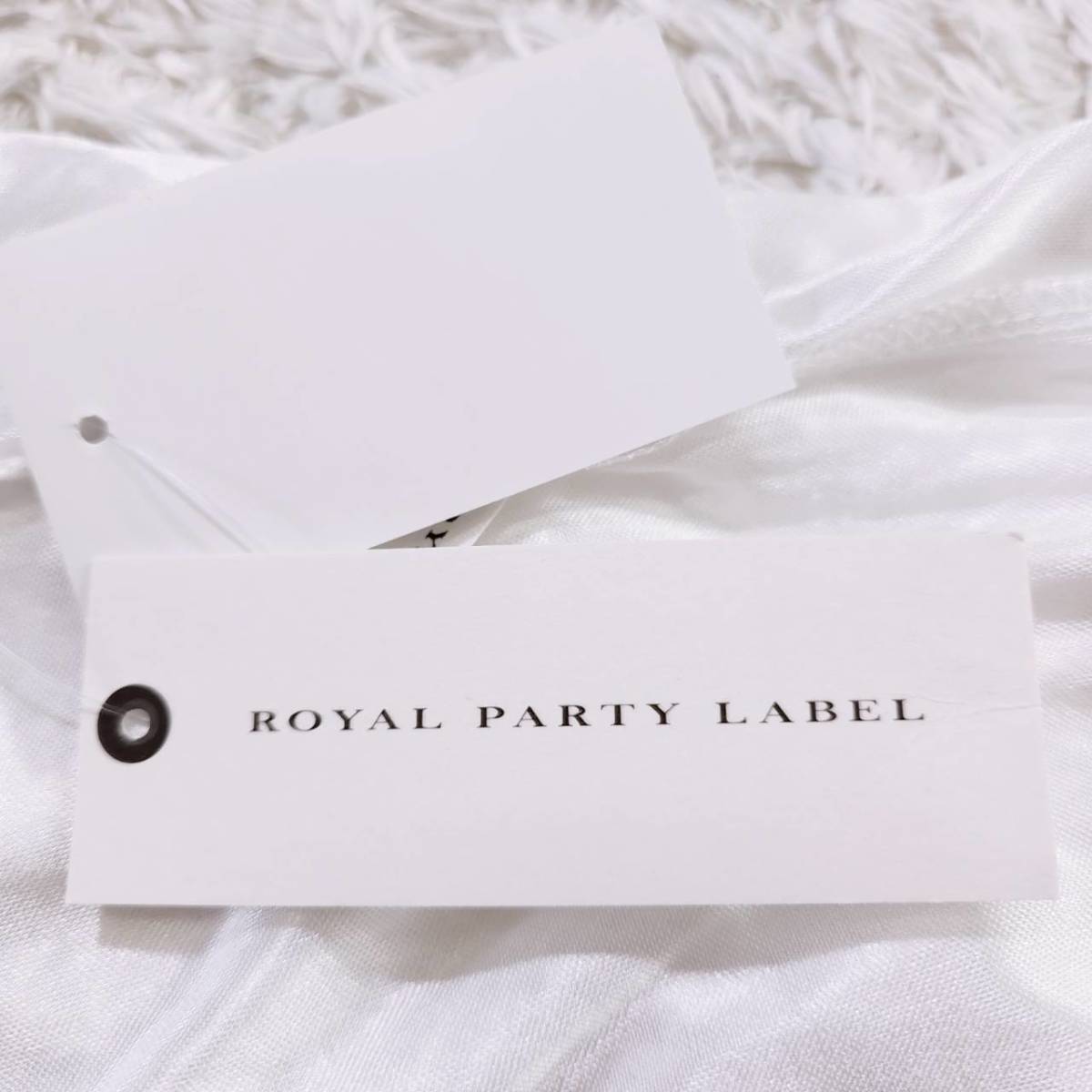 レディースF フリーサイズ ROYAL PARTY LABEL シャツ ホワイト レース タグ付き ポリエステル ロイヤルパーティーレーベル 【15538】