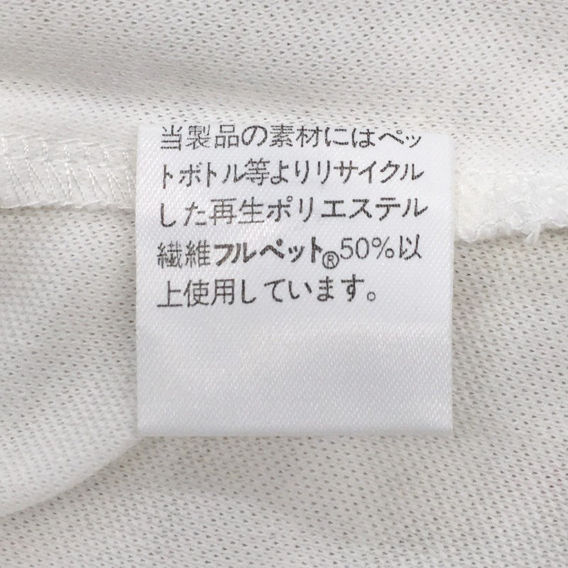 【15575】 新古品 FULLPET フルペット ポロシャツ カットソー サイズM ホワイト カジュアル 無地 シンプル ポケット フロントボタン メンズ