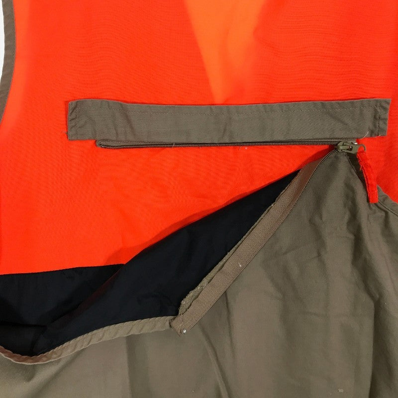 メンズ QUAIL UNLIMITED ベスト オレンジ 茶 ブラウン ポケット付き シンプル カジュアル ポリエステル クエイルアンリミテッド 【15577】