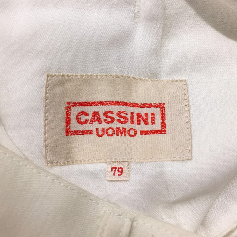 【15732】 CASSINI UOMO カッシーニウオモ ボトムス サイズ79 / 約M ホワイト シンプル スタイリッシュ 明るい メンズ 定価16000円