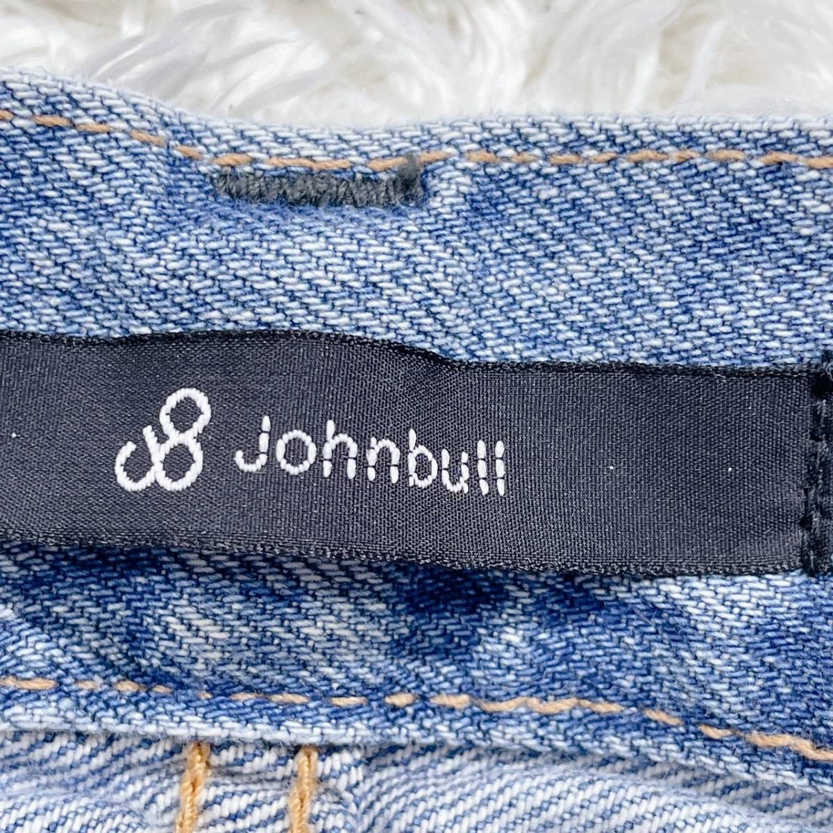 新品 未使用 メンズ 33 XL相当 Johnbull ボトムス ジーンズ ロングジーンズ ブルー デニム 飾りボタン 日本製 ジョンブル 【15900】