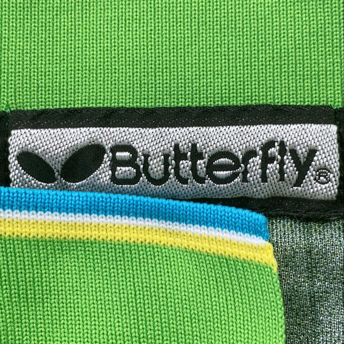 メンズ Butterfly 半袖ポロシャツ 緑 グリーン スポーティー カジュアル ラフ ポリエステル100 バタフライ 【15996】