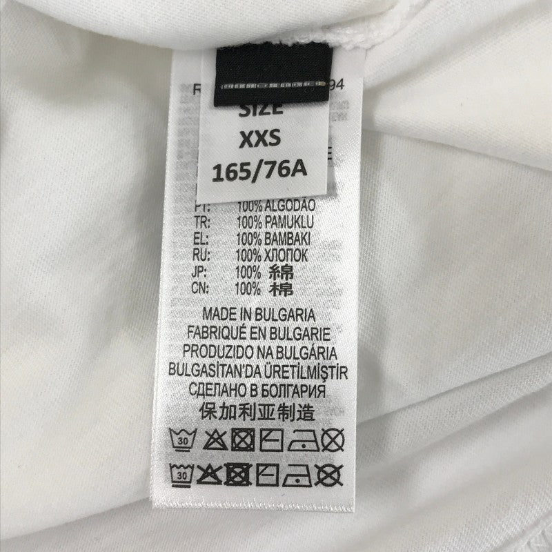 【16630】 新古品 DIESEL ディーゼル 長袖Tシャツ ロンT カットソー サイズXXS ホワイト カジュアル コラボ ロゴ プルオーバー メンズ