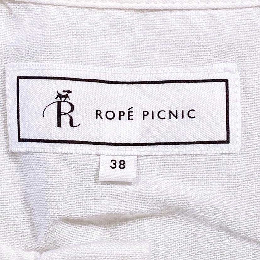 【16960】 ROPE PICNIC ロペピクニック Tシャツ 38 ホワイト ノースリーブシャツ ブラウス シンプル おしゃれ お出かけ カジュアル