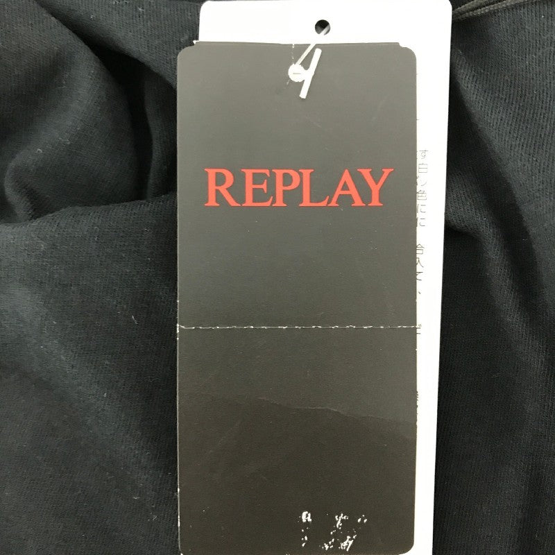 【17325】 新古品 REPLAY リプレイ タンクトップ サイズXS ブラック ロゴ 無地 シンプル かっこいい タグ付き メンズ 定価8000円