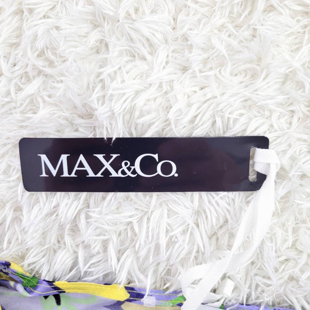 【17471】 MAX&Co マックス＆コー トップス シャツ 36 黄 紫 新古品 タグ付き おしゃれ きれいめ ノースリーブ カジュアル