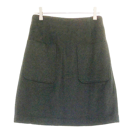 【17534】 archives アルシーヴ ミニスカート ブラック サイズS相当 台形スカート シンプル オシャレ 暖かい 可愛い レディース