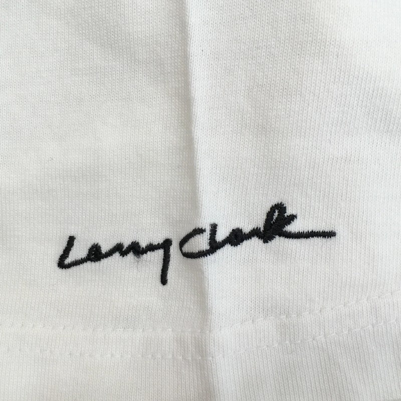 【17632】 Larry Clark for ESTNATION ラリークラークエストネーション 半袖Tシャツ カットソー サイズL ホワイト シンプル メンズ