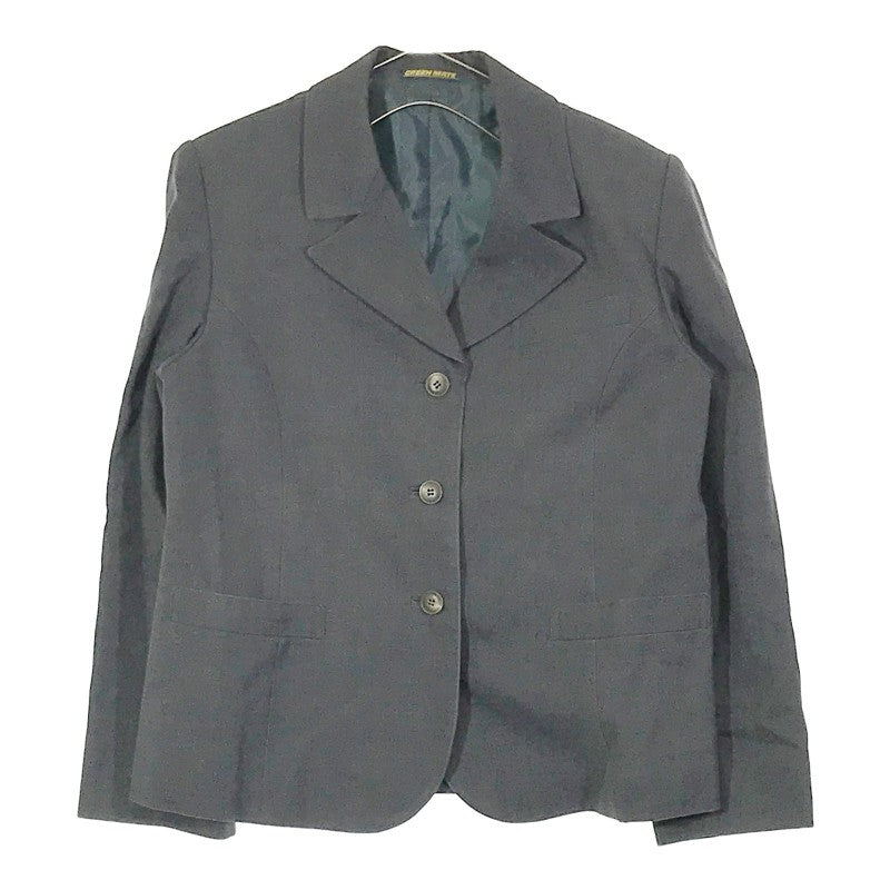 【17647】 GREEN MATE グリーンメイト セットアップ サイズ5- グレー 学生服 制服 スカート ベスト ジャケット サイズ150cm相当 レディース