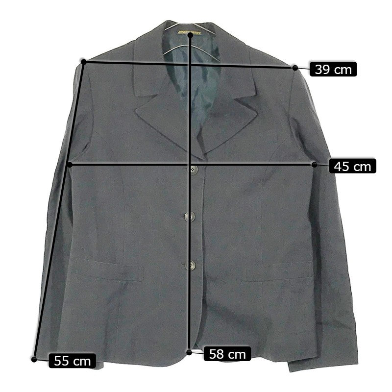 【17647】 GREEN MATE グリーンメイト セットアップ サイズ5- グレー 学生服 制服 スカート ベスト ジャケット サイズ150cm相当 レディース