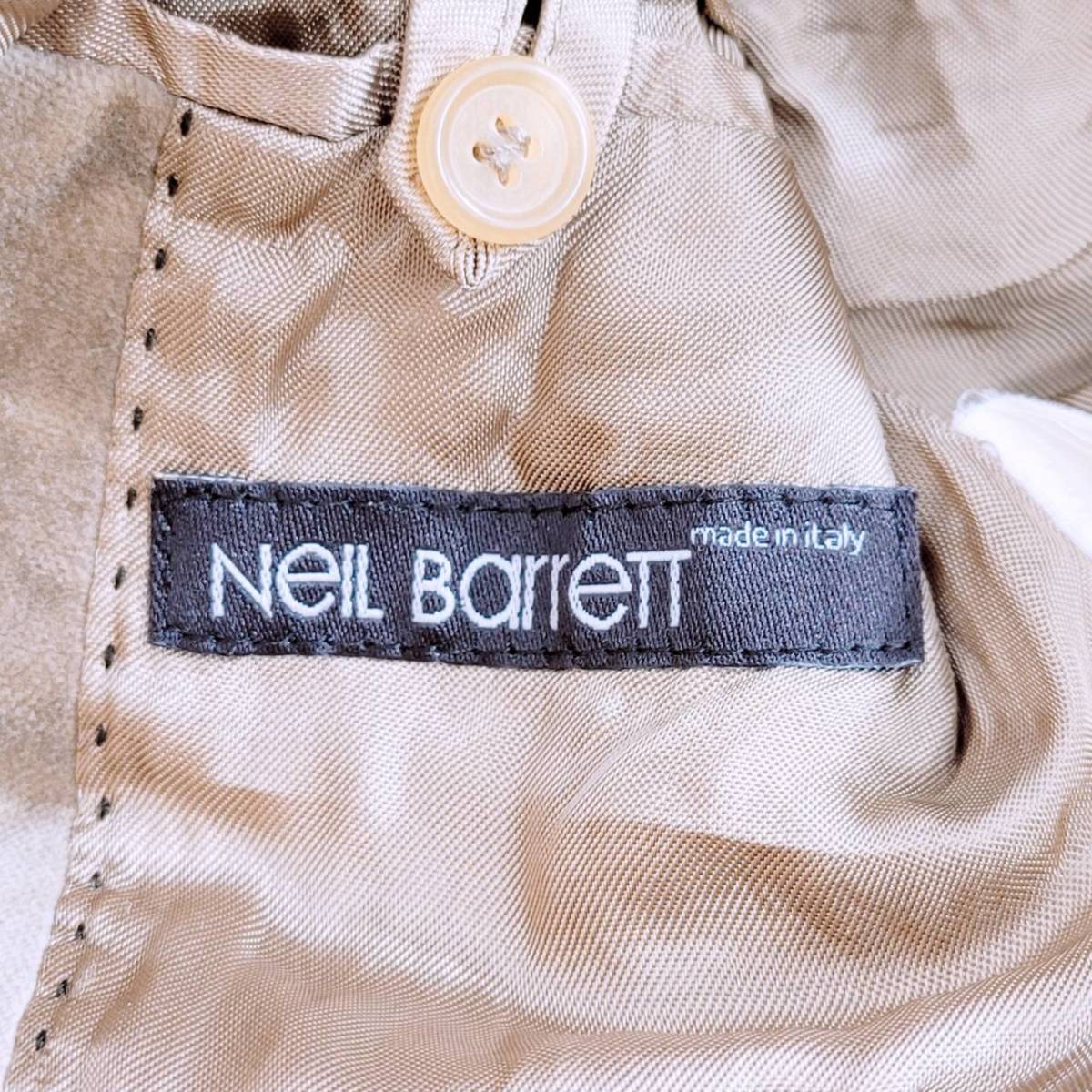 レディースS Neil Barrett ノースリーブジャケット 茶色 ブラウン カジュアル ニールバレット 【17664】