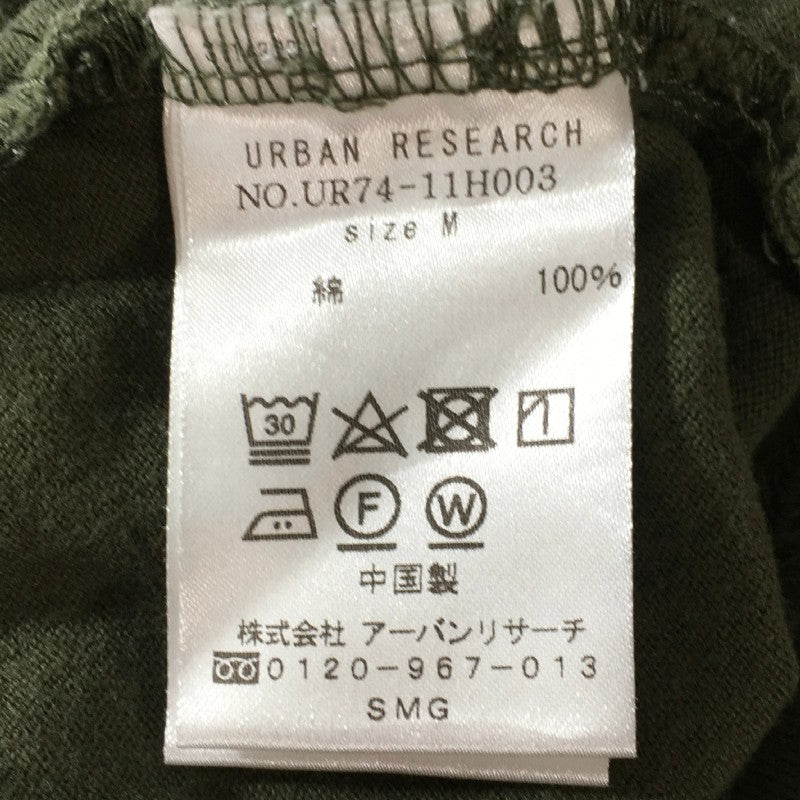 【17671】 URBAN RESEARCH アーバンリサーチ 半袖Tシャツ カットソー サイズM モスグリーン 丸首 シンプル カジュアル メンズ