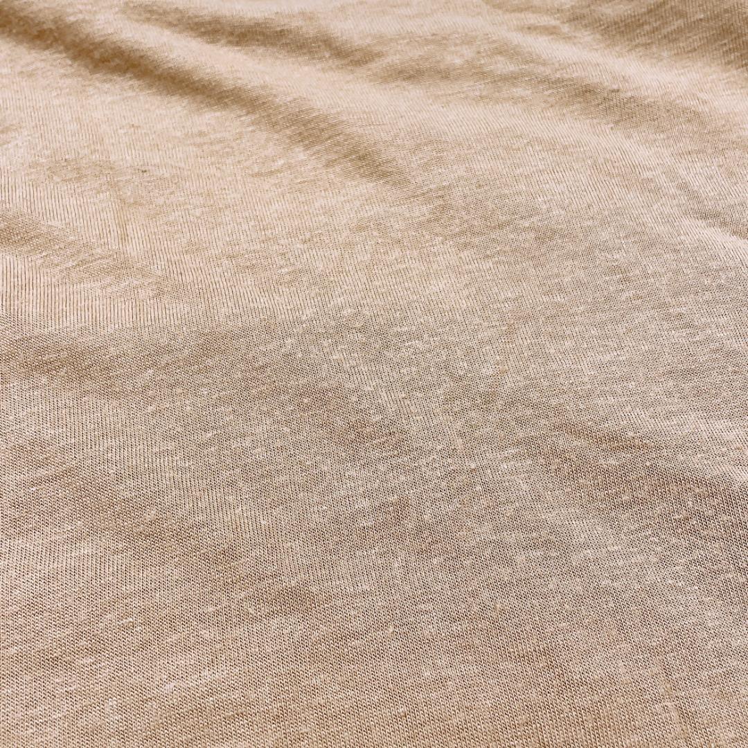 【17859】美品 Ungrid トップス F M~Lサイズ相当 ベージュ 良品 アングリッド Tシャツ 半袖 半袖Tシャツ キャメル 茶 フリー レディース