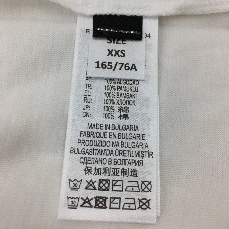 【17863】 新古品 DIESEL ディーゼル 長袖Tシャツ ロンT カットソー サイズXXS ホワイト かっこいい 胸プリント 袖プリント レディース