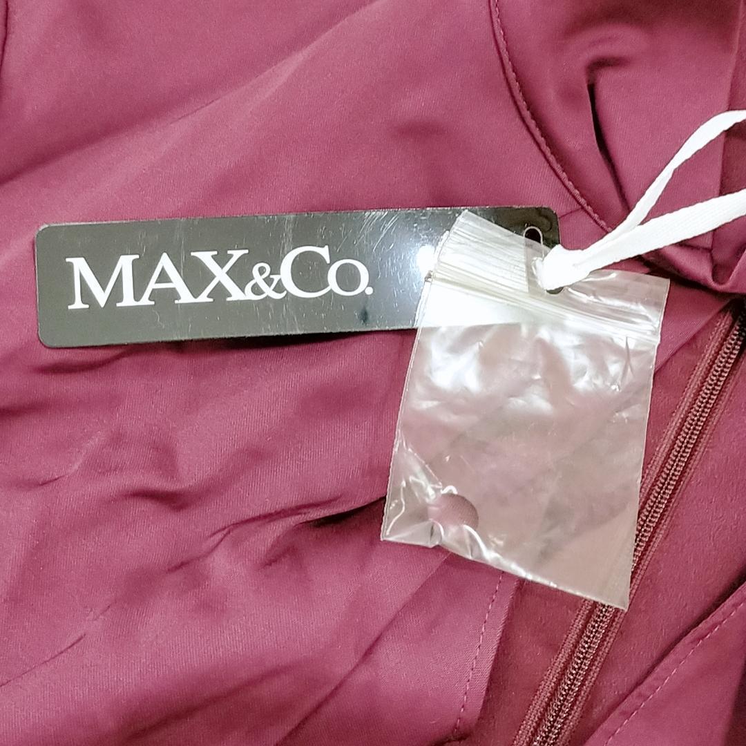 【17887】 MAX&Co マックス アンド コー ワンピース 36 パープル 紫 無地 カジュアル きれいめ シンプル おしゃれ きれいめ