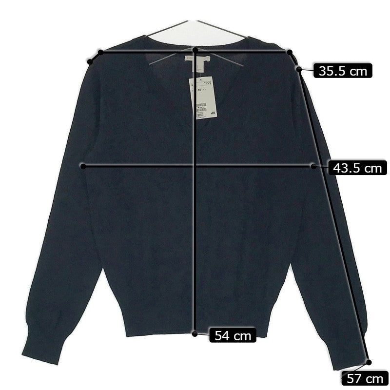 【18853】 新古品 H&M エイチアンドエム セーター サイズXS ブラック シンプル 無地 モノトーン 普段着 レディース 定価1299円