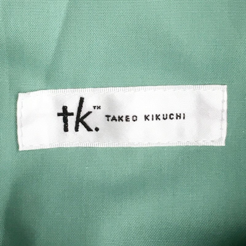 【19014】 新古品 TAKEO KIKUCHI タケオキクチ ボトムス サイズ02/M / 約M ライトグリーン シンプル スラックス レディース 定価10000円