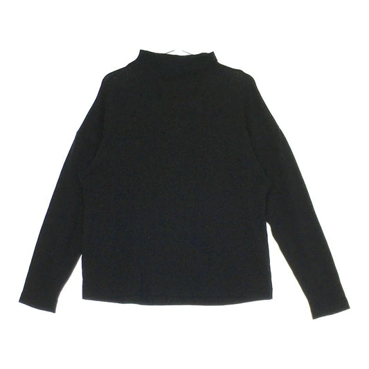 【19015】 UNIQLO ユニクロ 長袖シャツ サイズ ブラック タートルネック シンプル 合わせやすい レディース