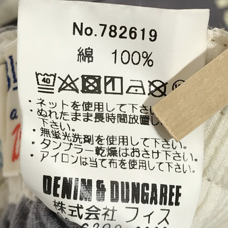 キッズ120 DENIM DUNGAREE ショートパンツ 子供用 紫 パープル ウエストゴム コットン100 お出かけ デニムダンガリー 【19948】