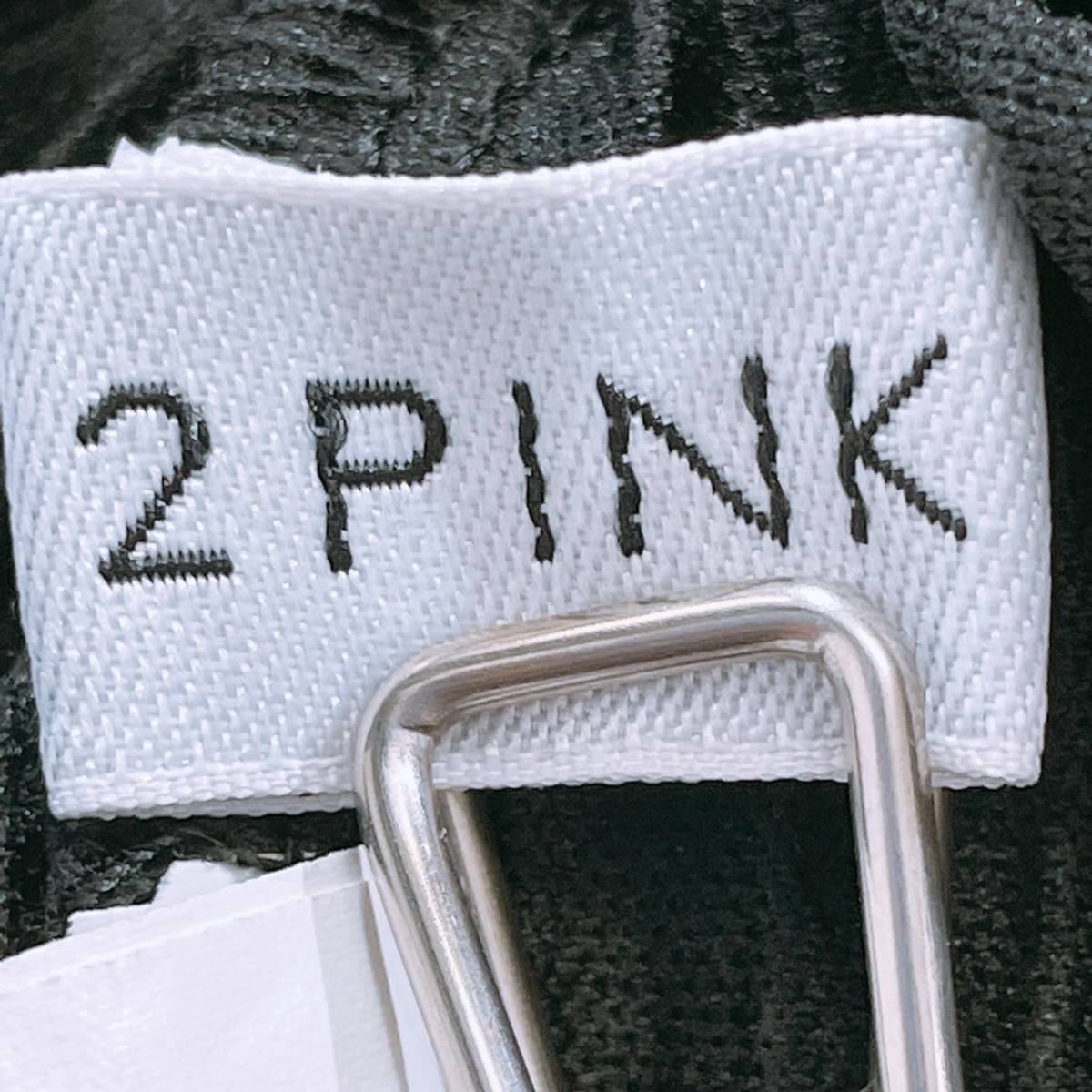 【20340】 2PINK ツーピンク トップス シャツ 半袖シャツ フラッタースリーブ 丸ネック フリル袖 コーデュロイ風 ブラック 黒 M