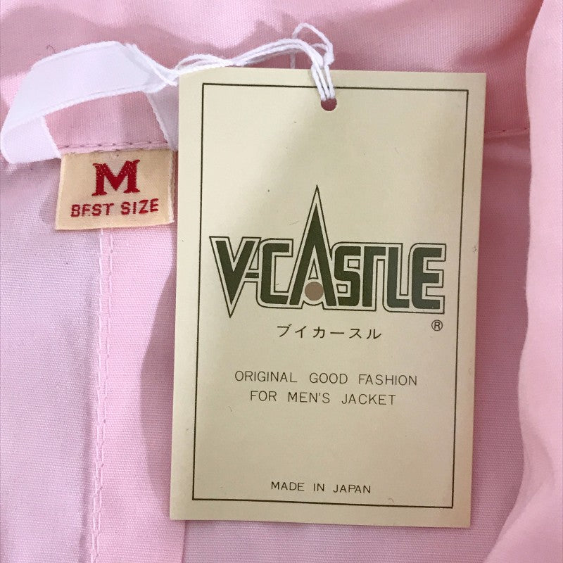 【20532】 新古品 V-CASTLE ヴィカースル アウター サイズM ピンク アウターシャツ コート シンプル スタイリッシュ メンズ