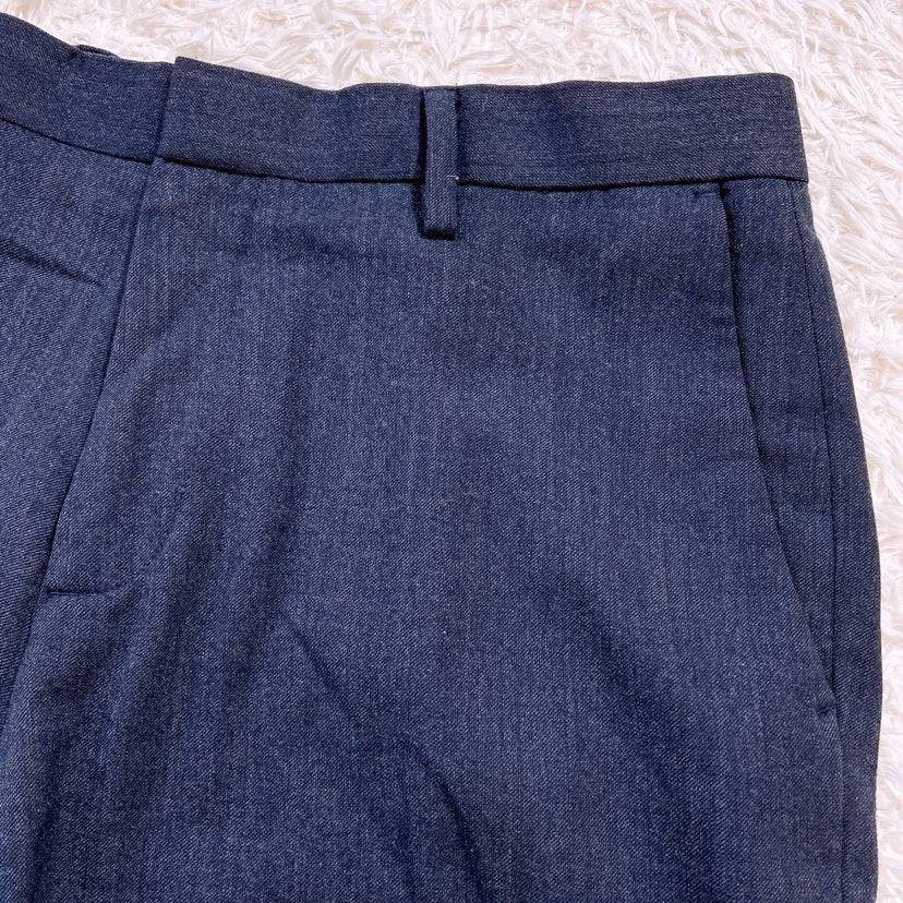 メンズL 31×32 BANANA REPUBLIC パンツ ネイビー 紺色 フルレングス オシャレ シンプル 無地 バナナパブリック 【20650】