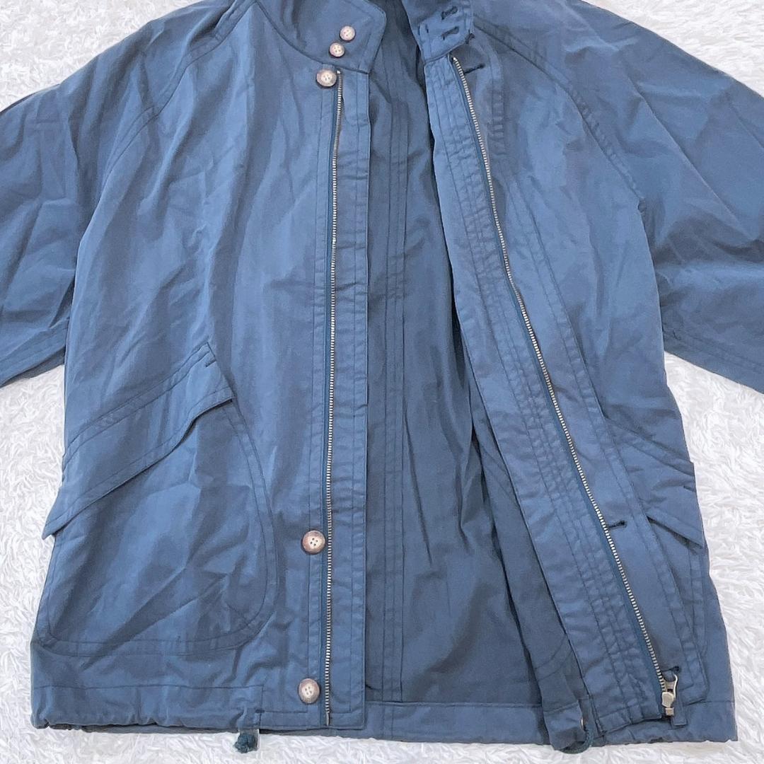 【20826】 MONSIEUR PARIS ムッシュパリス ナイロンジャケット Ｌ ネイビー 紺色 美品 おしゃれ カジュアル 長袖 きれいめ