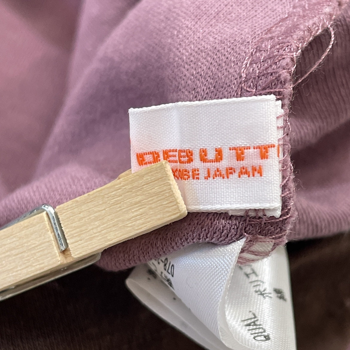 【21325】 DEBUTTO デブット Tシャツ タートルネック 茶色 ブラウン 紫 パープル Ｍ 長袖 オシャレ