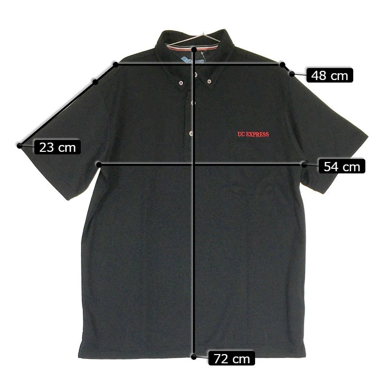 【21812】 新古品 UC EXPRESS ユーシーエクスプレス 半袖Tシャツ カットソー サイズLL ブラック シンプル 吸収速乾 消臭効果 メンズ