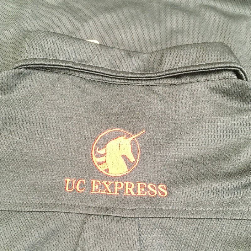 【21812】 新古品 UC EXPRESS ユーシーエクスプレス 半袖Tシャツ カットソー サイズLL ブラック シンプル 吸収速乾 消臭効果 メンズ