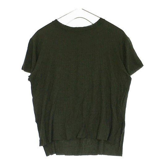 【22212】 良品 Bershka ベルシュカ Tシャツ モスグリーン 緑 XS 半袖 かっこいい カジュアル オシャレ レディース 女性用