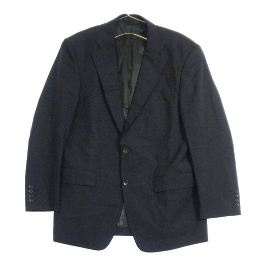 メンズ38 JASLEY ジャケット ブラック 黒色 シングルボタン バックスリット スーツジャケット ジャスリー 【22261】