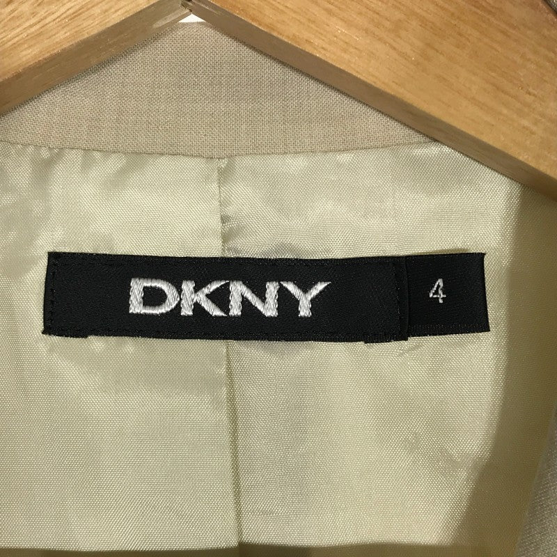 レディース DKNY ジャケット 無地 ベージュ オケージョン フォーマル オフィス アウター オールシーズン ディーケーエヌワイ 【22282】