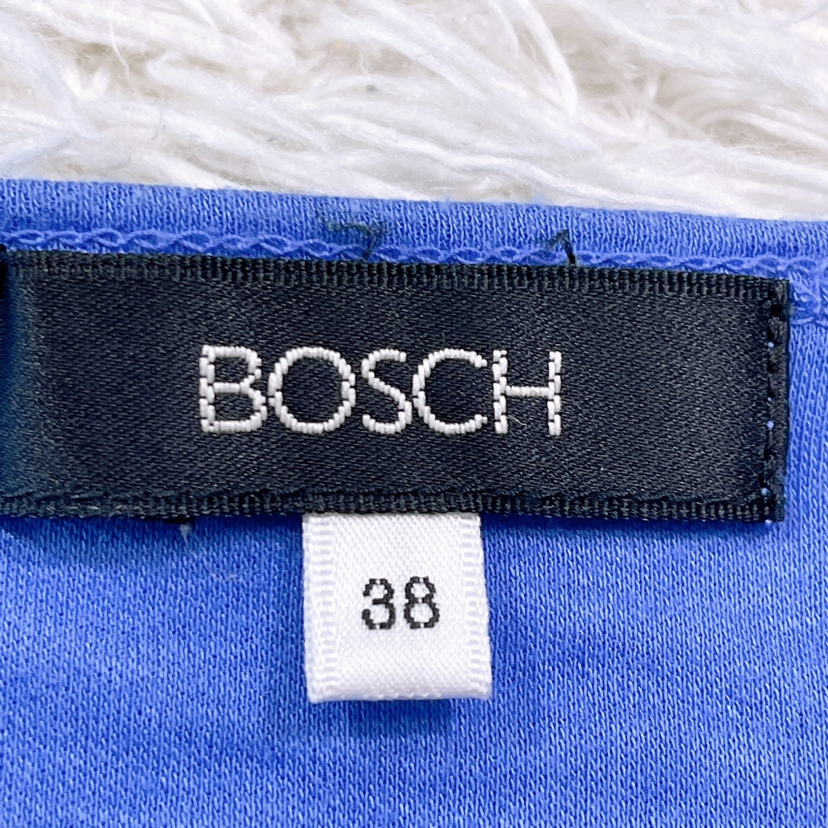 【22705】 BOSCH ボッシュ 半袖 Tシャツ カットソー 青 ブルー 38 シンプル 無地 普段着 春 夏 訳アリ